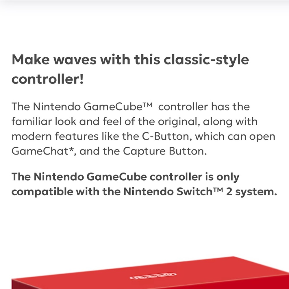 Nintendo Switch Online GameCube Controller - Picture 4 of 6